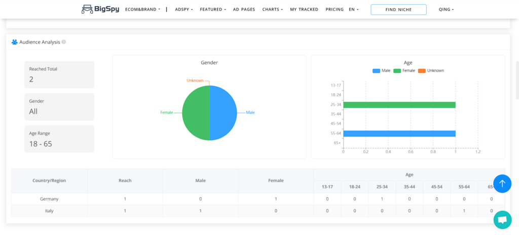 analysis of target audience