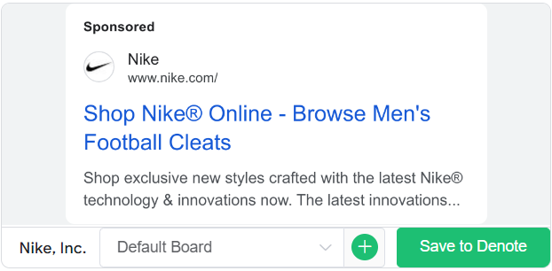 Google Shopping Ad by Nike