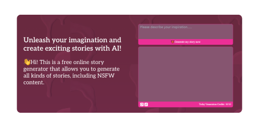 Select the NSFW Story Generator