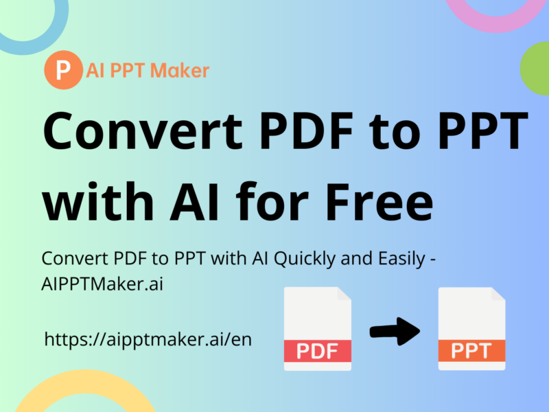 Convert PDF to PPT with AI Quickly and Easily – AIPPTMaker.ai